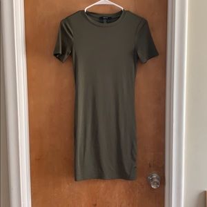 Olive green bodycon dress
